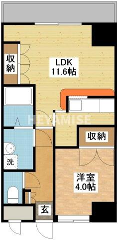 長崎市泉のマンションの間取り