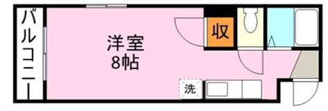 鹿児島市新屋敷町のマンションの間取り