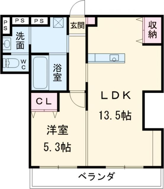 海部郡大治町大字東條のマンションの間取り