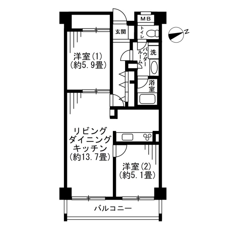 SOCIETY GALLERIAの間取り