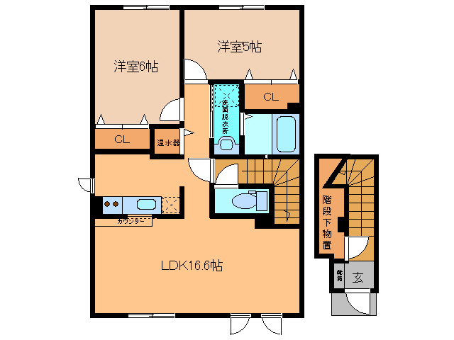 プラシードＭ(北１丁目)の間取り