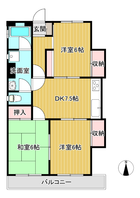 柳沢ハイツの間取り