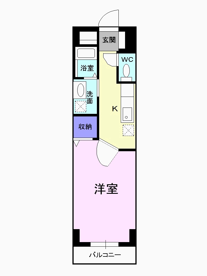 米子市安倍のマンションの間取り