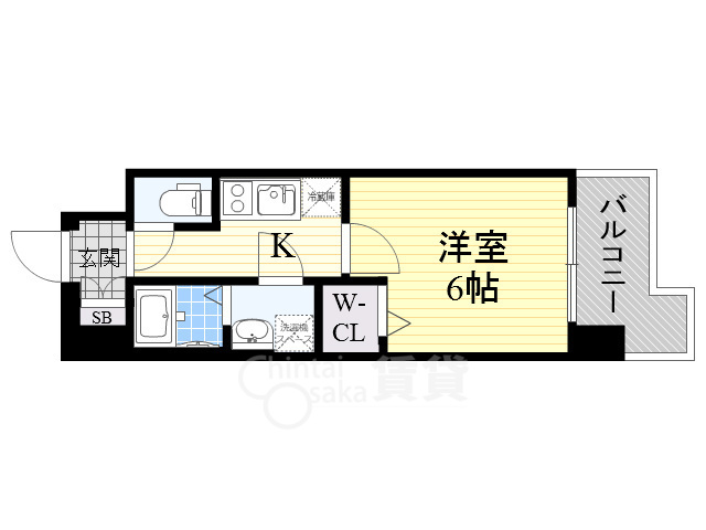 レジュールアッシュ京橋の間取り