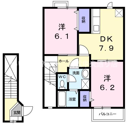 ハイツ増田　Ａの間取り