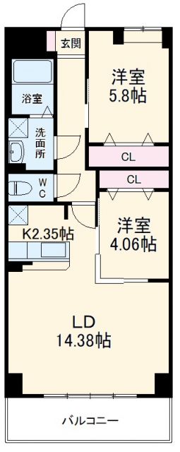 S-FORT四日市arcamの間取り