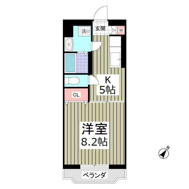 秦野市三屋のマンションの間取り