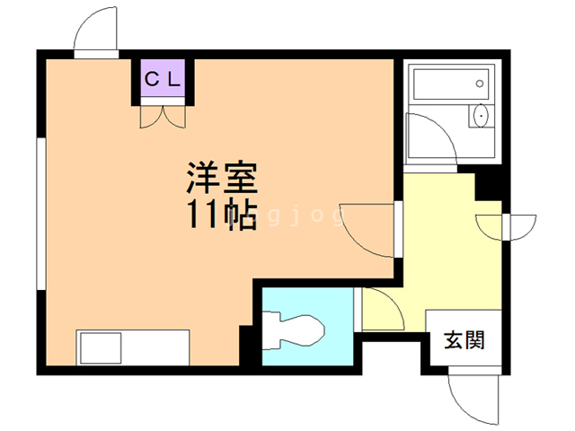 札幌市北区北三十七条西のマンションの間取り