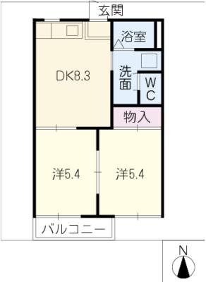 ハビテーションＭの間取り