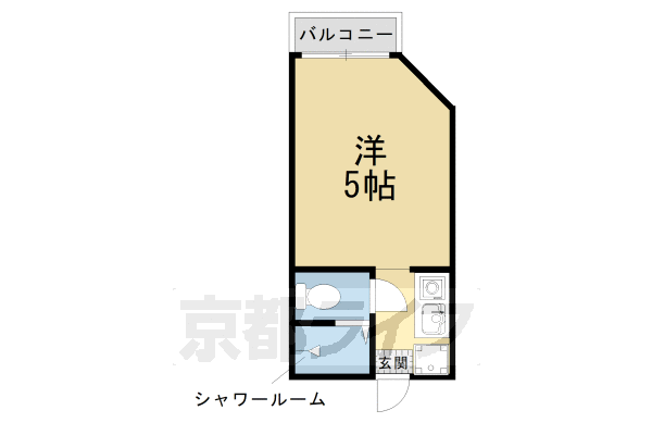 京都市上京区南伊勢屋町のマンションの間取り