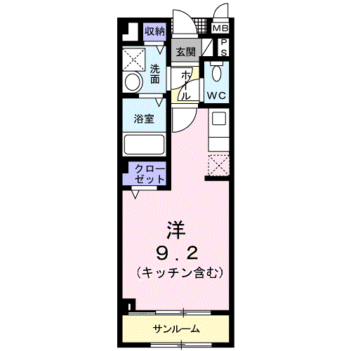 アンソレイユの間取り