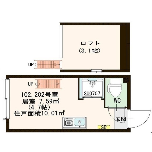 メゾン上北の間取り