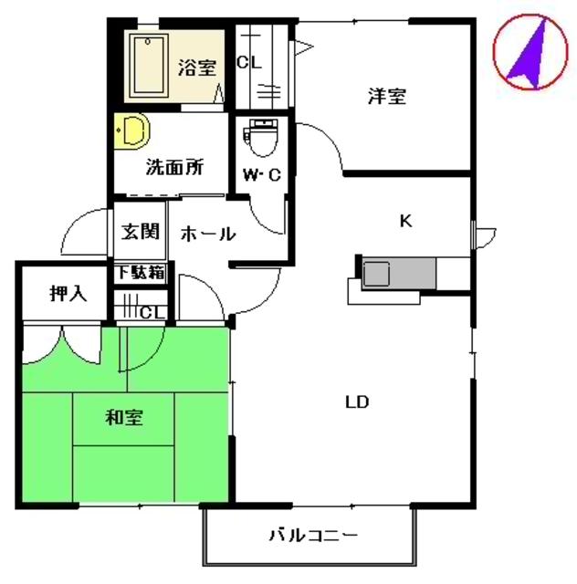 ハーティストＮ　Ｂ棟の間取り