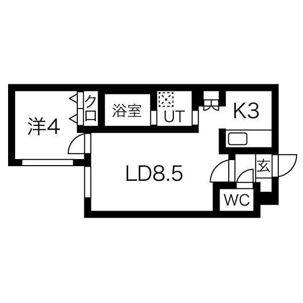 ＬＵＭＩＣ本郷通の間取り