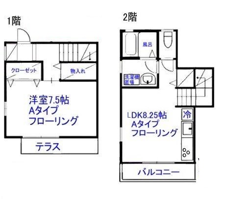 横浜市港北区菊名のアパートの間取り