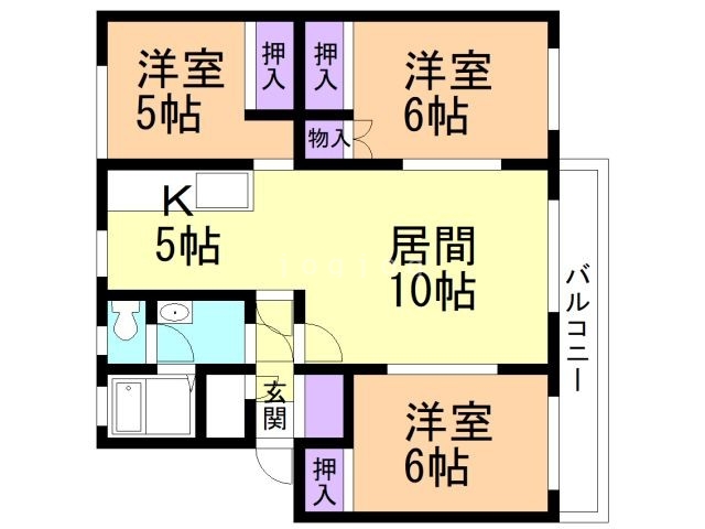 ＷＡＣＯＲＥ深川（旧パークハイツ９１６）の間取り