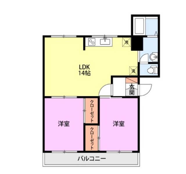 シティパレス新潟の間取り