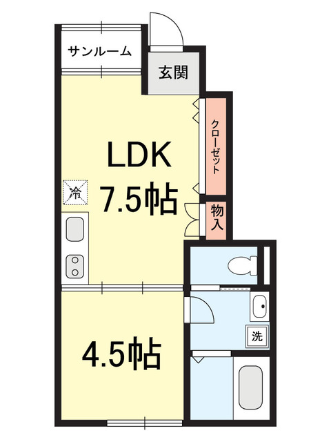 トワヴェールの間取り