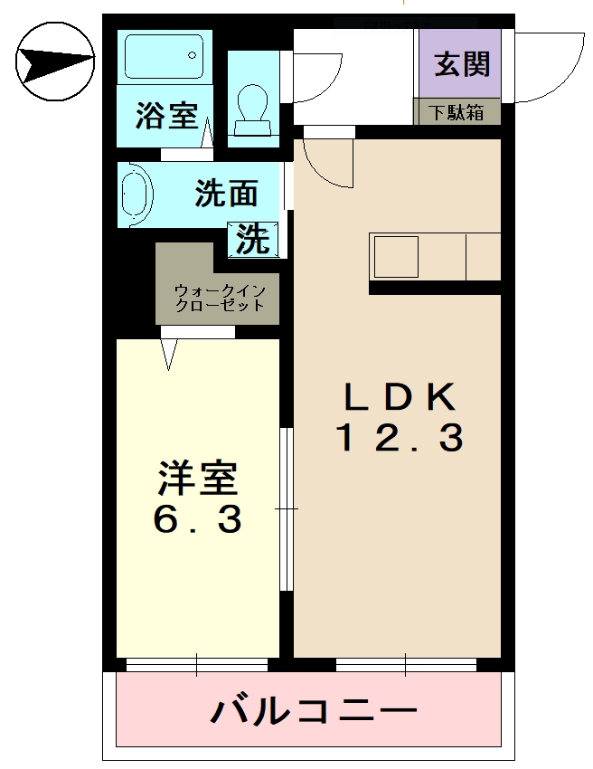 アチェーロ土岐口の間取り