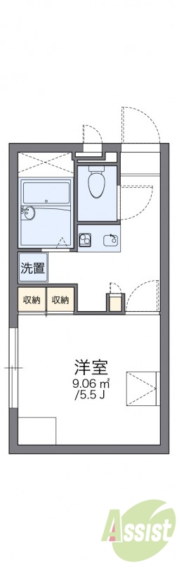 レオパレスカレンコートの間取り