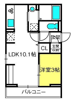 Noble Palece北浦和の間取り