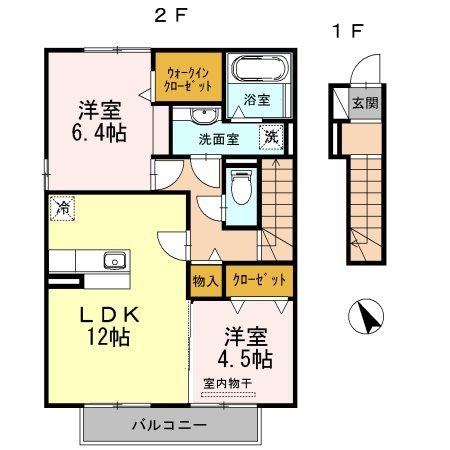 グレイス鶴が沢　Ｂ棟の間取り