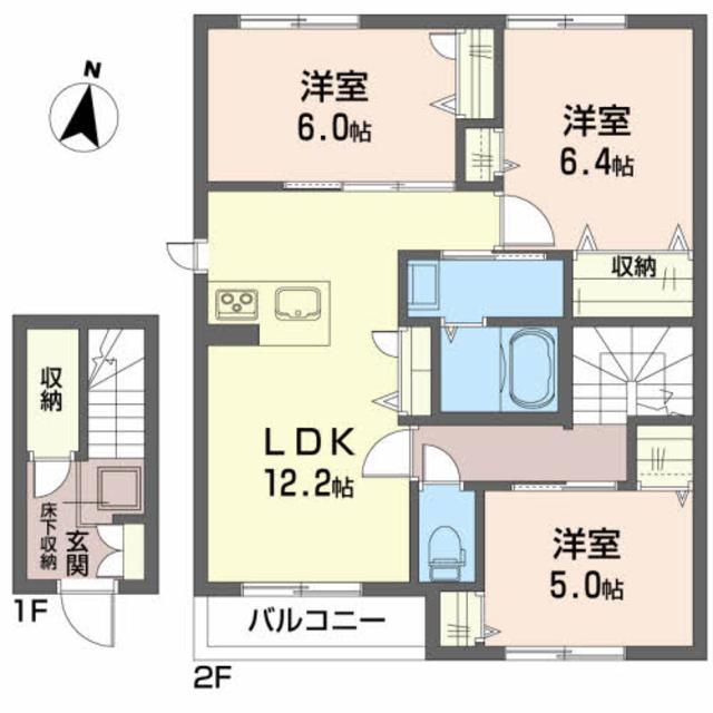 シャーメゾン　リツオウ　IIの間取り