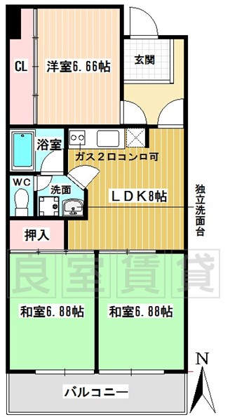 アーク稲元の間取り