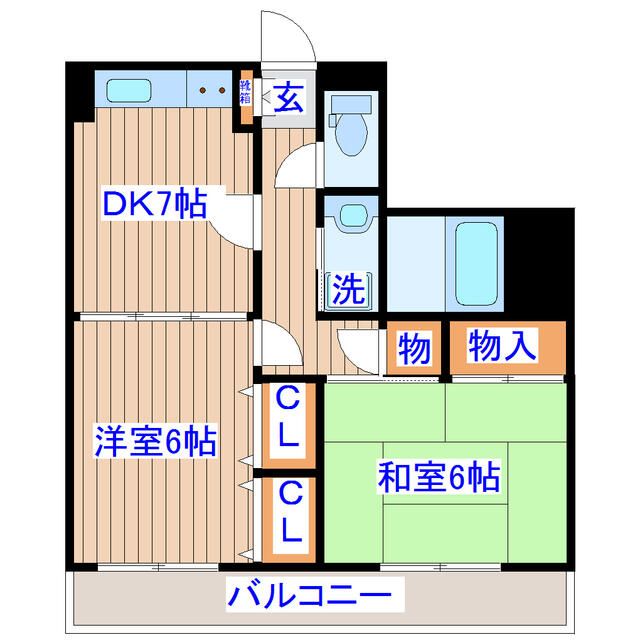 サンセール愛子の間取り