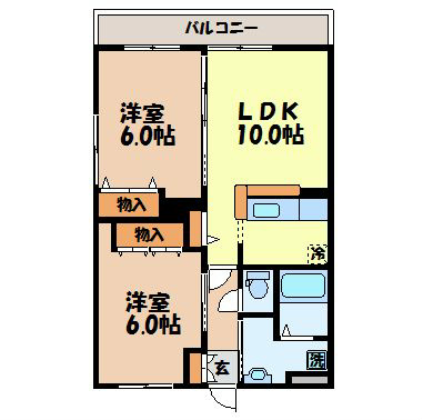 カサ　フェンテ(長田町)の間取り