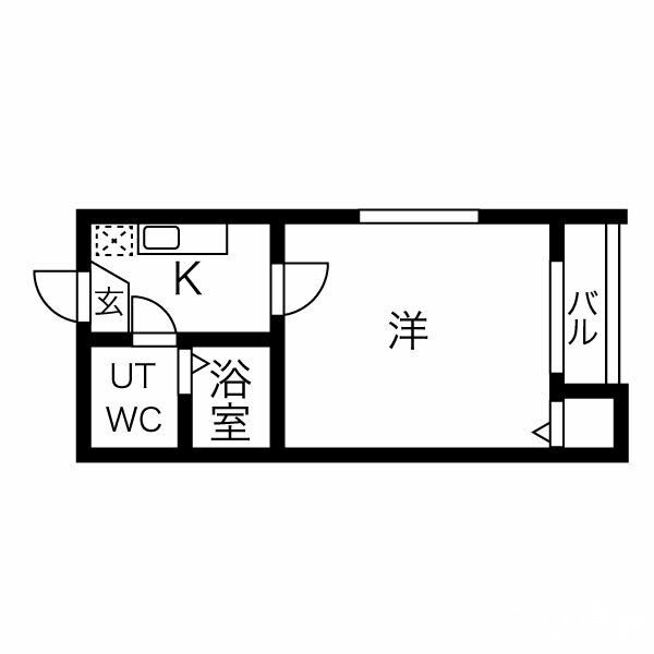 名古屋市東区百人町のアパートの間取り