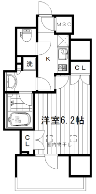 アトラス新宿左門町の間取り