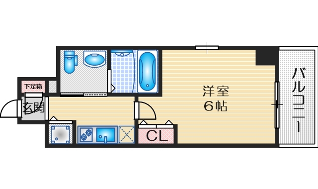 エスリード江坂広芝町の間取り