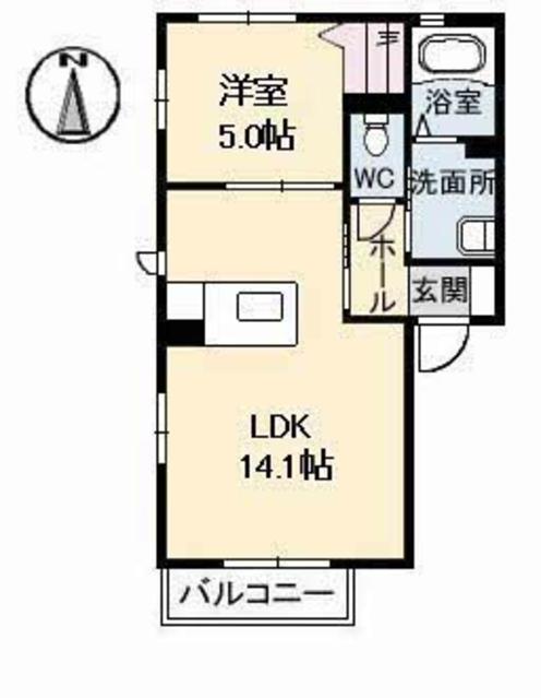 クレセントハイム　Ｂ棟の間取り