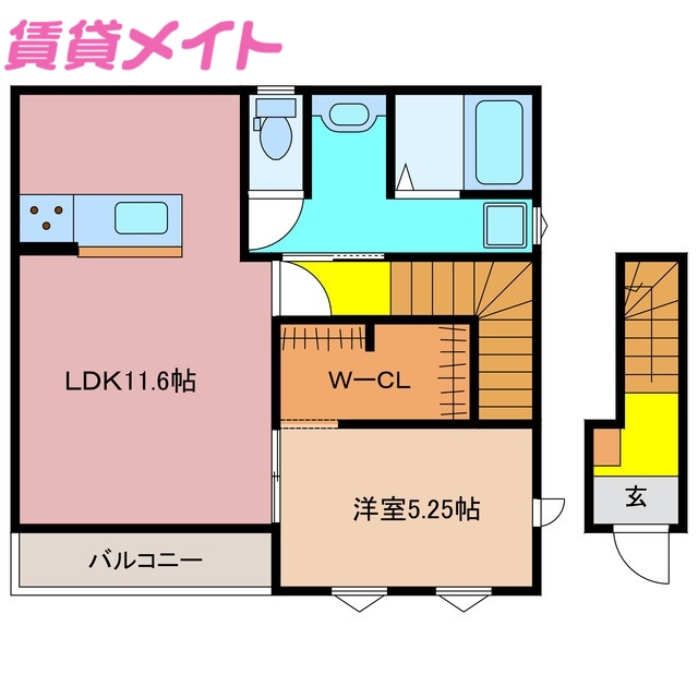 リーブルファイン河原田町の間取り