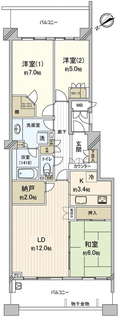 パークシティ検見川浜西の街の間取り