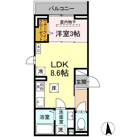 D Paina 東門前の間取り