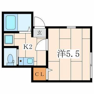 横浜市金沢区谷津町のアパートの間取り