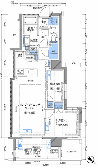 ラティエラ横濱大通り公園の間取り