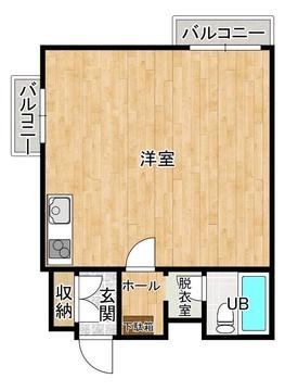 呉市上長迫町のマンションの間取り