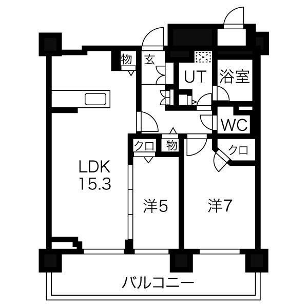 リビオ札幌大通の間取り