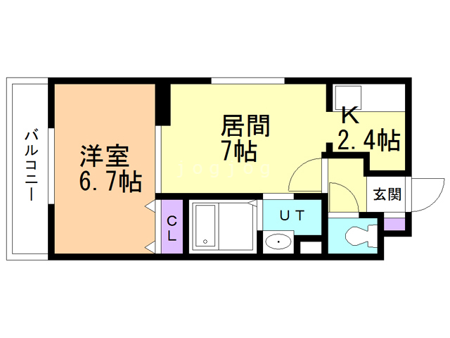 札幌市中央区南十七条西のマンションの間取り