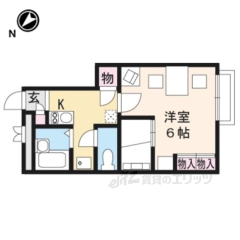 レオパレス野洲の間取り