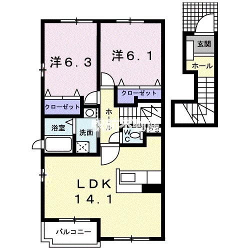 リスドールＣの間取り