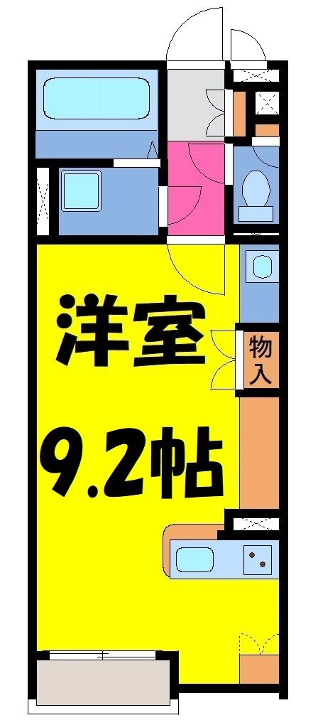 春日部市米島のアパートの間取り