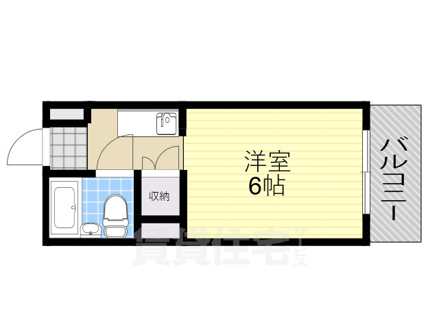 大阪市住吉区住吉のマンションの間取り