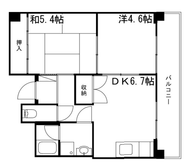 マジェスティコート東雲町（旧.アルコ・ラ・カーサ東雲町）の間取り