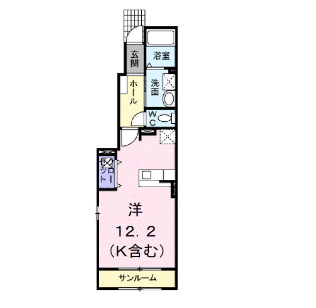 メゾン北冠の間取り