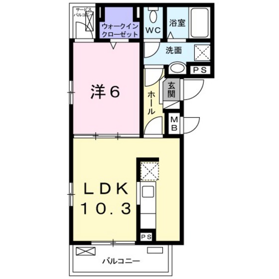 コンテ　ソレイユの間取り