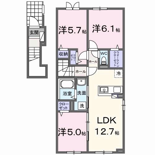 リノ　メリアIIの間取り
